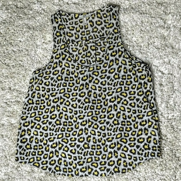 Joie silk leopard sleeveless top sz small - Picture 5 of 5